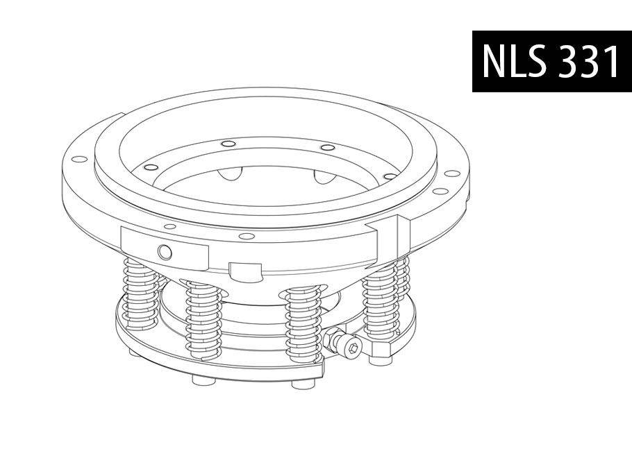 BalTec 用于下支架 NLS 的图形图像，带 331 机器类型的螺旋弹簧