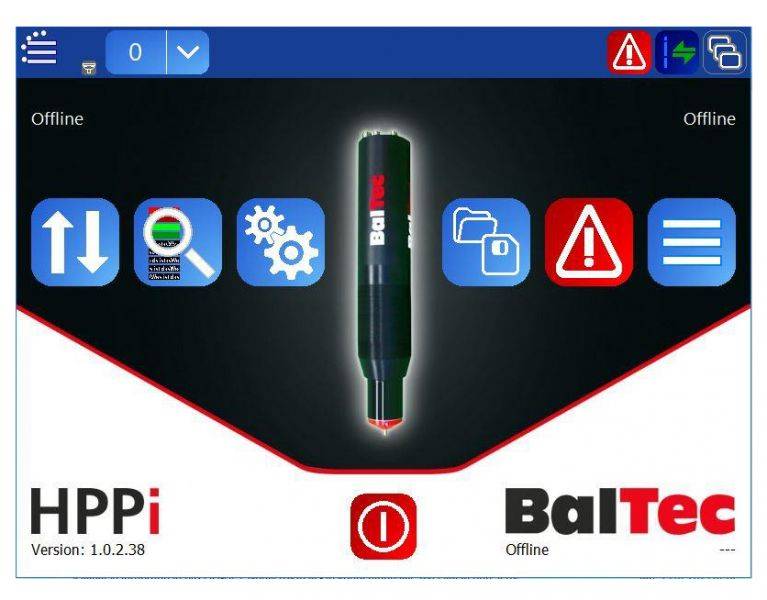 BalTec hppi pc software starting graph BalTec hppi 电脑软件起始图